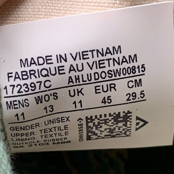 Converse Undefeated Chuck 70 Mid Shoes Men's‎ Sz 11 - Picture 10 of 10